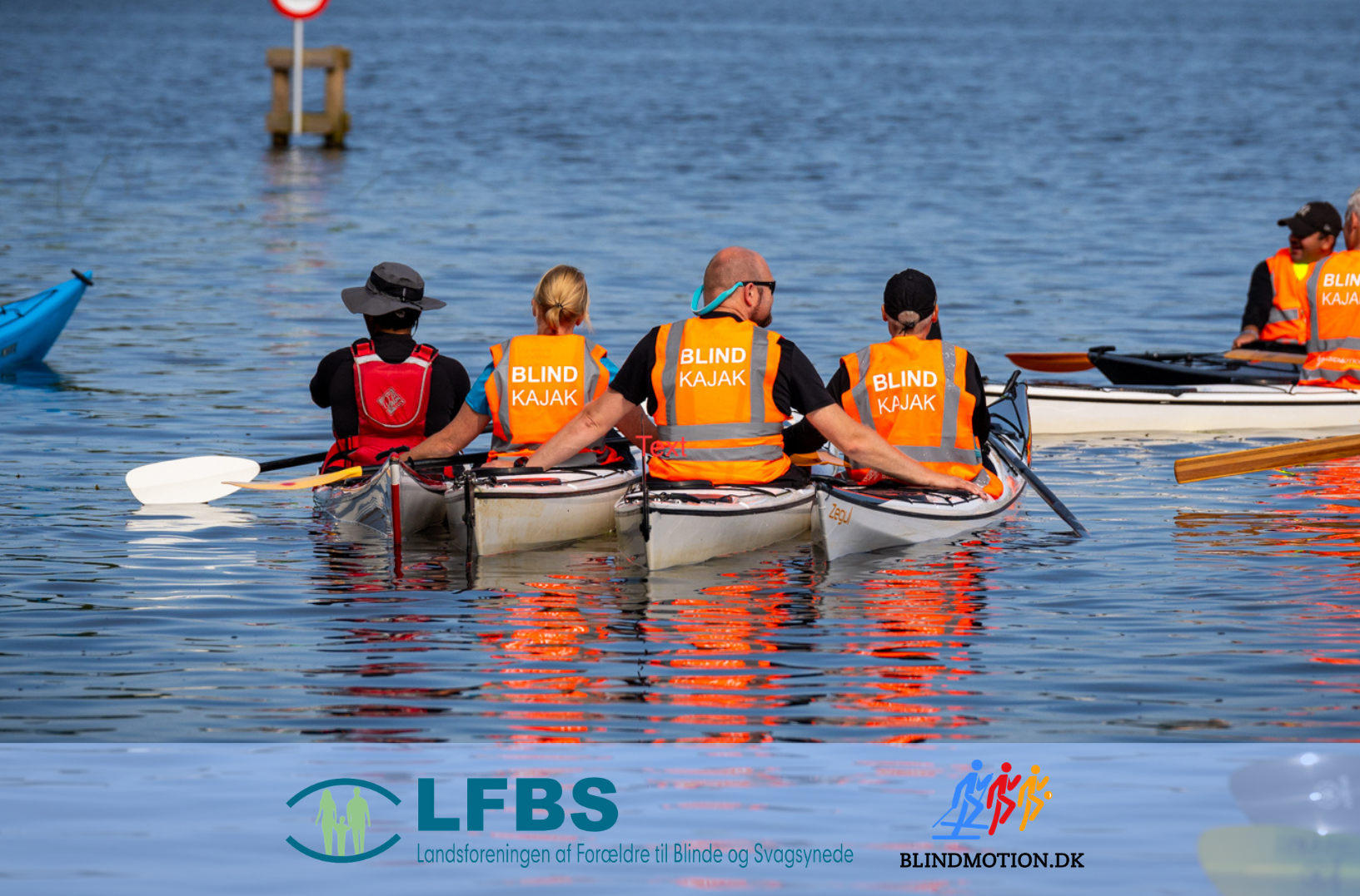 Blindmotion and LFBS kayakers together on the water