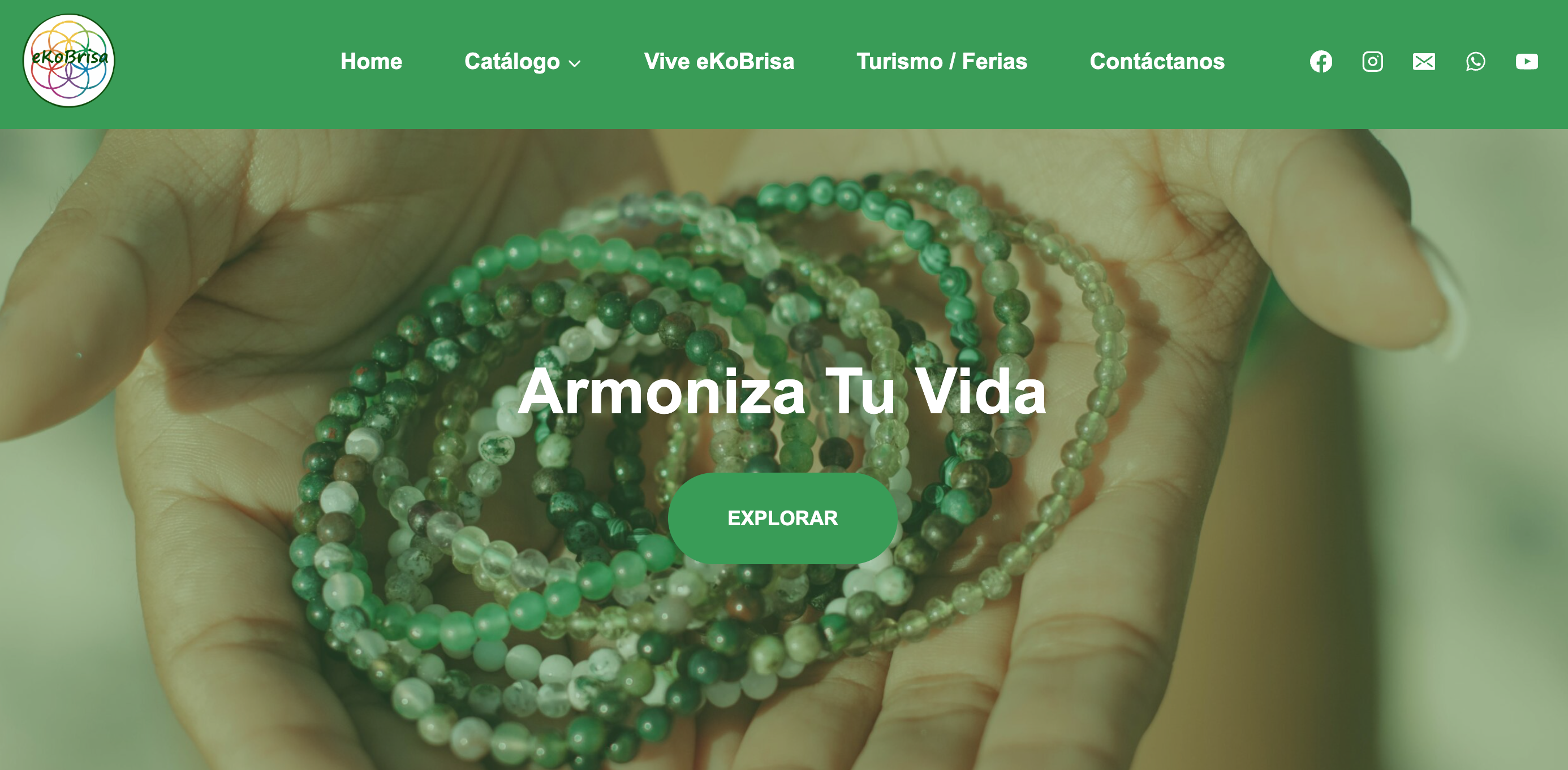 Ekobrisa artisan brand website