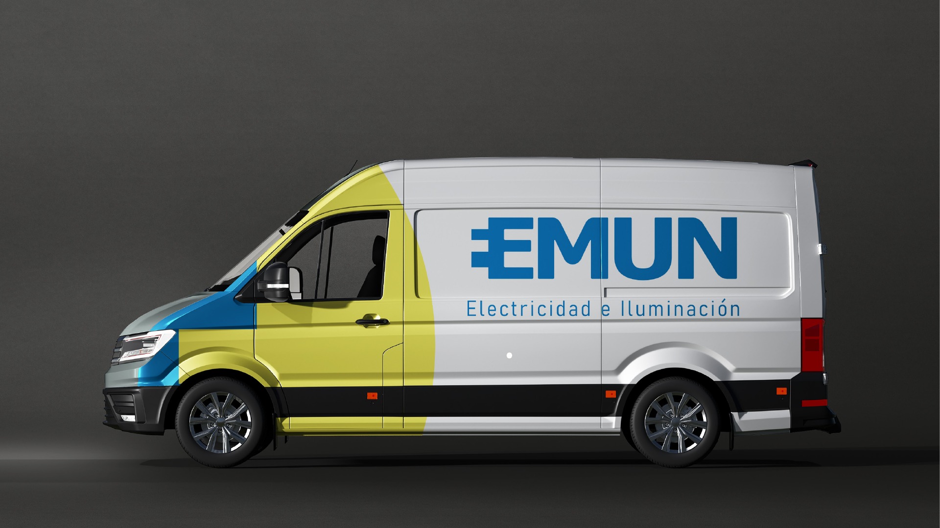 EMUN identity applied to a company vehicle