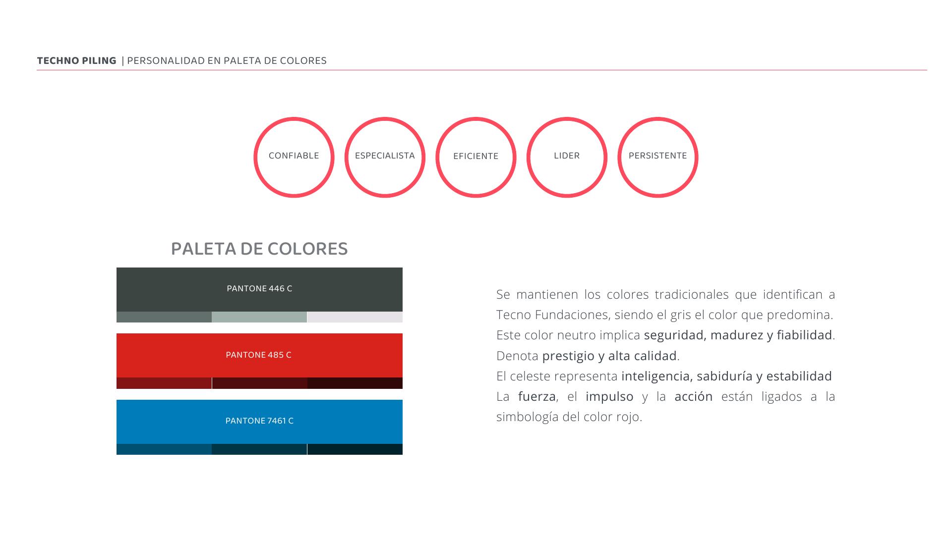 Techno Piling brand colour palette